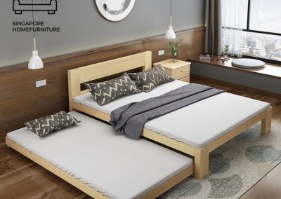 Geel Pull Out Bed Frame Singapore Trundle Bed SingaporeHomeFurniture