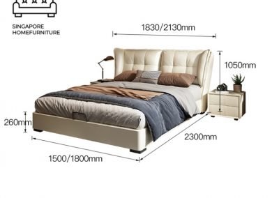 Halle Divan Bed Frame Singapore Bed with storage space SingaporeHomeFurniture
