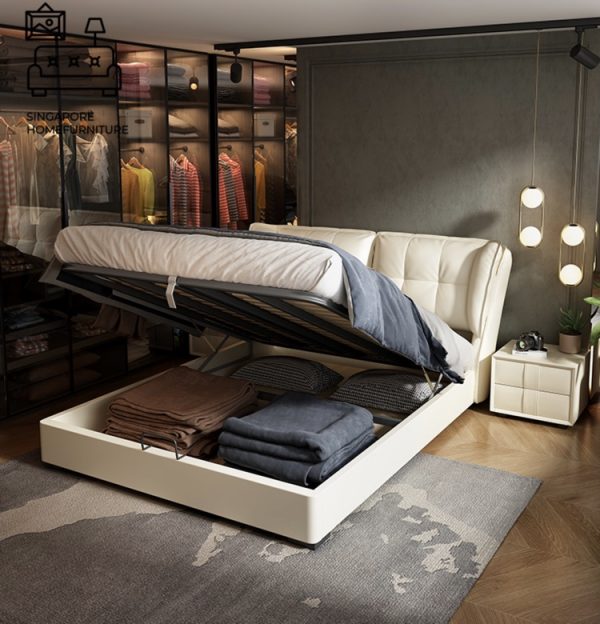 Halle Divan Bed Frame Singapore Bed with storage space SingaporeHomeFurniture