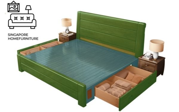 Ixelles Divan Bed Frame Singapore Bed with storage space SingaporeHomeFurniture