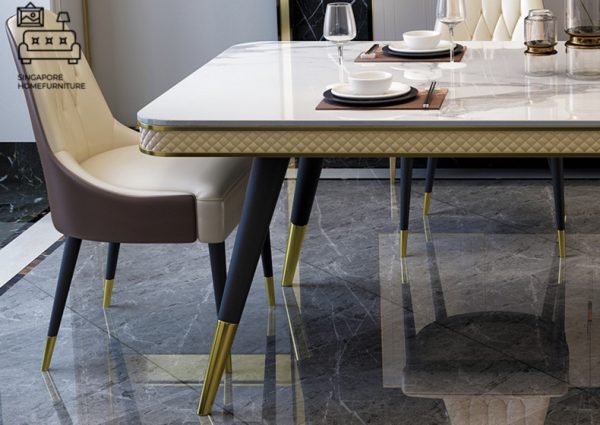 LEIDEN® Marble Dining Table | Elegant, Classy, Posh | 4 Colours | 3 Lengths | $$$ - Image 4