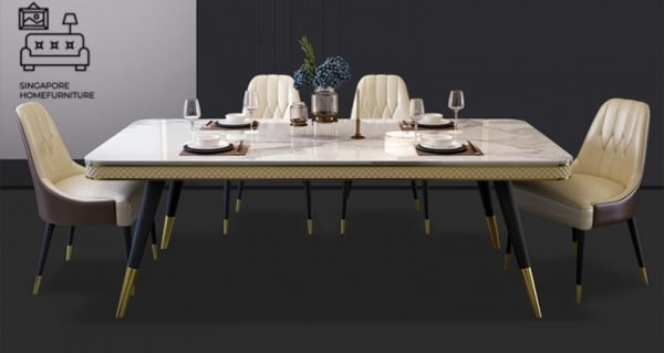 LEIDEN® Marble Dining Table | Elegant, Classy, Posh | 4 Colours | 3 Lengths | $$$ - Image 2