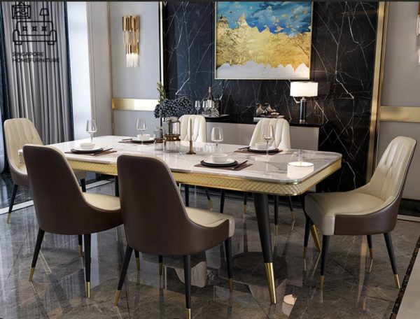 LEIDEN® Marble Dining Table | Elegant, Classy, Posh | 4 Colours | 3 Lengths | $$$ - Image 11
