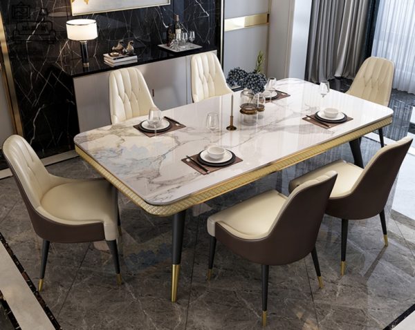 LEIDEN® Marble Dining Table | Elegant, Classy, Posh | 4 Colours | 3 Lengths | $$$