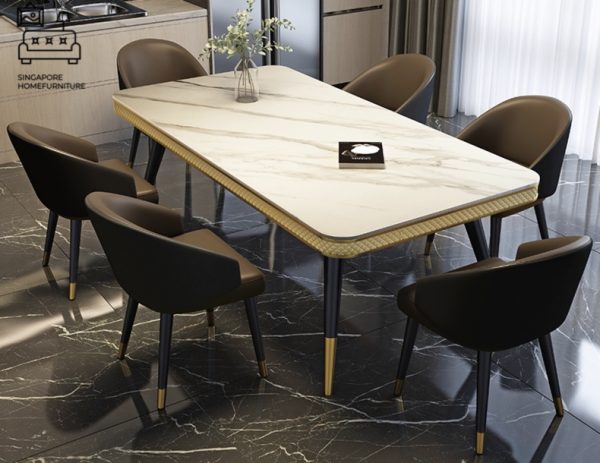 LEIDEN® Marble Dining Table | Elegant, Classy, Posh | 4 Colours | 3 Lengths | $$$ - Image 9
