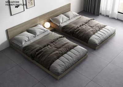 Leuven Japanese Bed Frame Singapore Low Bed Frame Platform Bed SingaporeHomeFurniture
