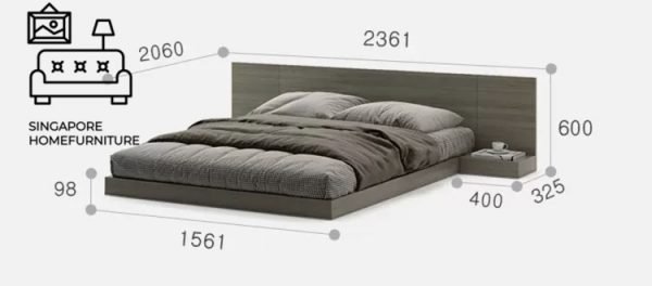 Leuven Japanese Bed Frame Singapore Low Bed Frame Platform Bed SingaporeHomeFurniture