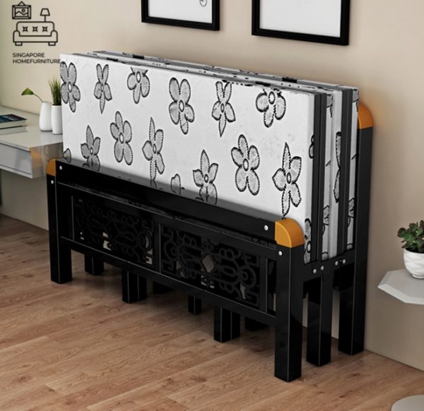 LIER® Foldable Bed Frame | Folding Mechanism | 5 Sizes: Twin, Small Double, Queen, King | Option: Mattress | $$ - Image 6