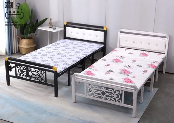 LIER® Foldable Bed Frame | Folding Mechanism | 5 Sizes: Twin, Small Double, Queen, King | Option: Mattress | $$ - Image 2