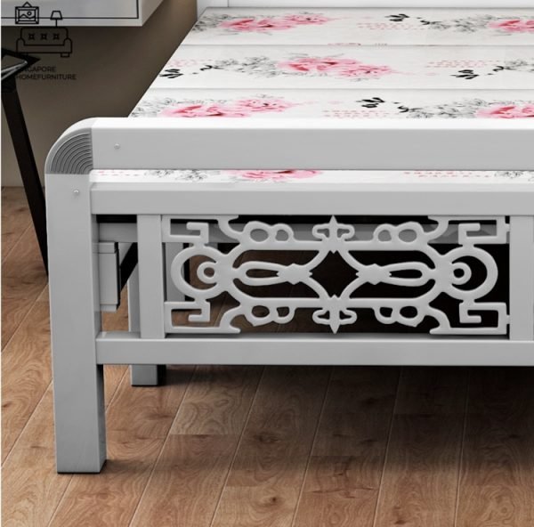 LIER® Foldable Bed Frame | Folding Mechanism | 5 Sizes: Twin, Small Double, Queen, King | Option: Mattress | $$ - Image 10