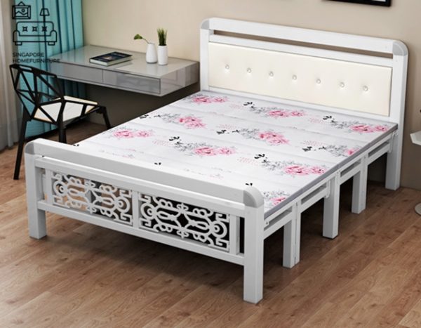 LIER® Foldable Bed Frame | Folding Mechanism | 5 Sizes: Twin, Small Double, Queen, King | Option: Mattress | $$ - Image 8