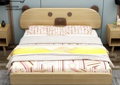 Lommel Pull Out Bed Frame Singapore Trundle Bed SingaporeHomeFurniture
