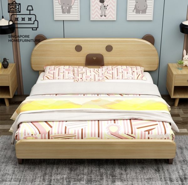 Lommel Pull Out Bed Frame Singapore Trundle Bed SingaporeHomeFurniture