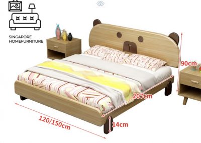 Lommel Pull Out Bed Frame Singapore Trundle Bed SingaporeHomeFurniture
