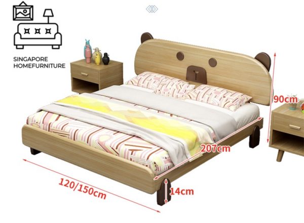 Lommel Pull Out Bed Frame Singapore Trundle Bed SingaporeHomeFurniture