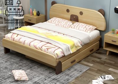 Lommel Pull Out Bed Frame Singapore Trundle Bed SingaporeHomeFurniture