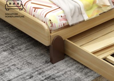 Lommel Pull Out Bed Frame Singapore Trundle Bed SingaporeHomeFurniture