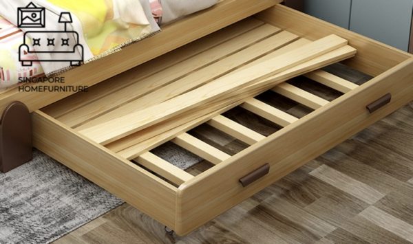 Lommel Pull Out Bed Frame Singapore Trundle Bed SingaporeHomeFurniture