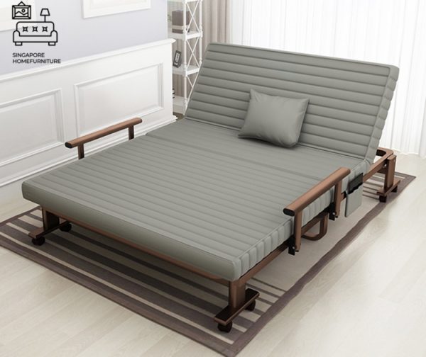 LOKEREN® Foldable Bed Frame | Folding Mechanism | 2 Sizes: 680mm, 750mm | Option: Mattress | $ - Image 3