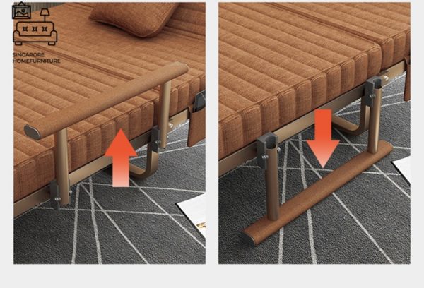 MENEN® Foldable Bed Frame | Folding Mechanism | Multiple Sizes Available | Option: Mattress | $$ - Image 5
