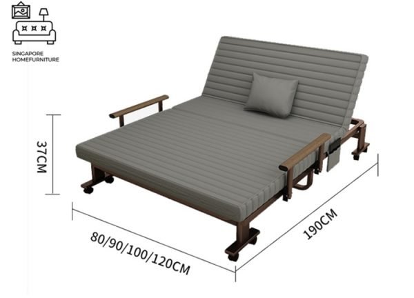 MENEN® Foldable Bed Frame | Folding Mechanism | Multiple Sizes Available | Option: Mattress | $$ - Image 3