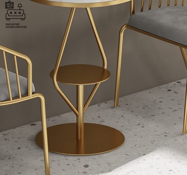 MEPPEL® Marble Dining Table | Elegant, Classy, Posh | Gold Frame | Length Option: 1200mm OR 1400mm | $ - Image 18
