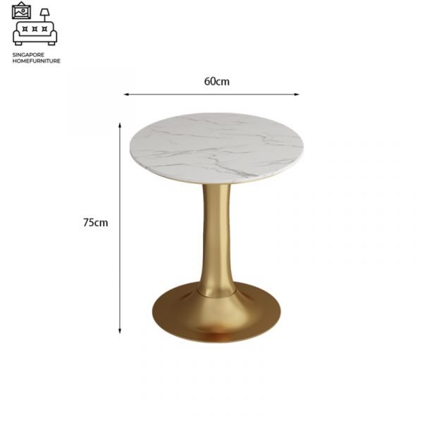 MEPPEL® Marble Dining Table | Elegant, Classy, Posh | Gold Frame | Length Option: 1200mm OR 1400mm | $ - Image 13