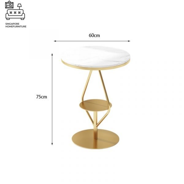 MEPPEL® Marble Dining Table | Elegant, Classy, Posh | Gold Frame | Length Option: 1200mm OR 1400mm | $ - Image 11
