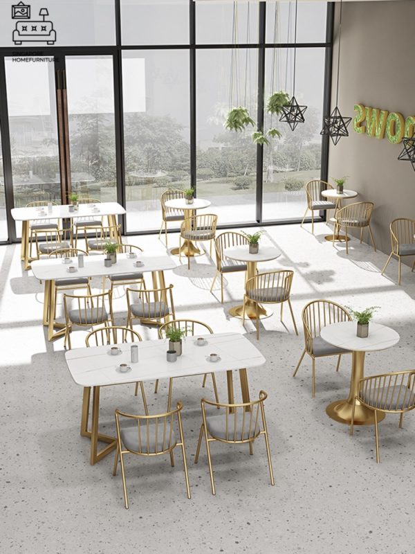 MEPPEL® Marble Dining Table | Elegant, Classy, Posh | Gold Frame | Length Option: 1200mm OR 1400mm | $ - Image 25