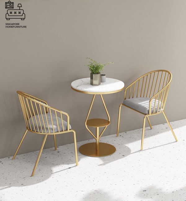 MEPPEL® Marble Dining Table | Elegant, Classy, Posh | Gold Frame | Length Option: 1200mm OR 1400mm | $ - Image 23