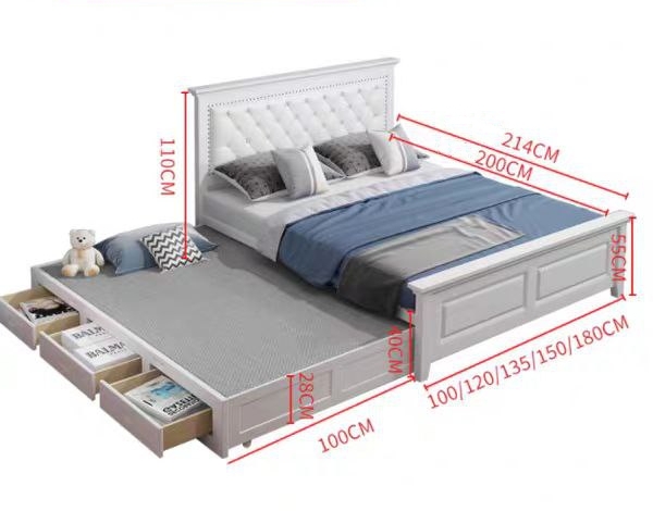 MOUSCRON® Pull Out Bed Frame | Pull-out Bed OR Pull-out Storage | 4 Colours | 3 Sizes: Small Double, Queen, King | Option: Mattress | $$$ - Image 11
