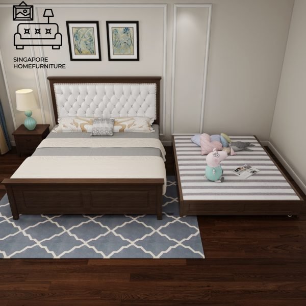 Mouscron Pull Out Bed Frame Singapore Trundle Bed SingaporeHomeFurniture