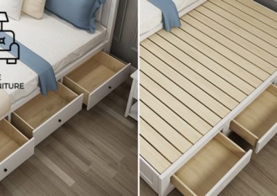Mouscron Pull Out Bed Frame Singapore Trundle Bed SingaporeHomeFurniture