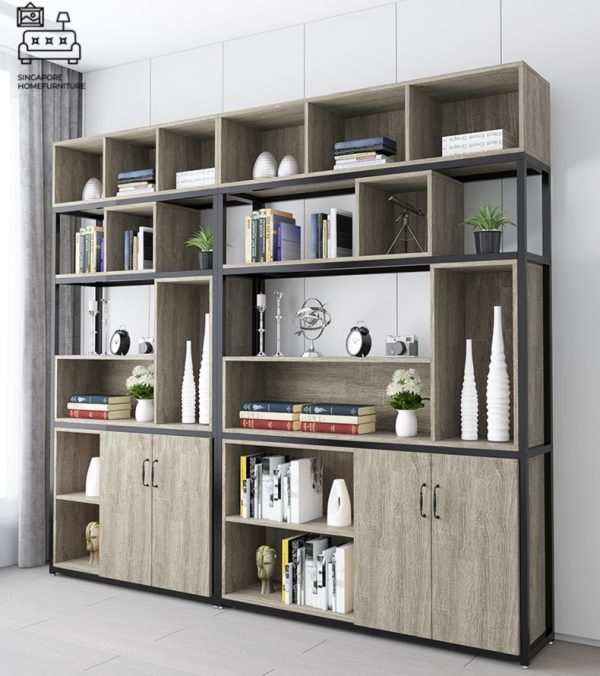 ORADEA® Display Shelf | 2 Designs (With Arch OR Without Arch) | 5 Colours | 3 Lengths: 95cm, 125cm, 155cm | 2 Heights: 165cm, 193cm | $ - Image 9