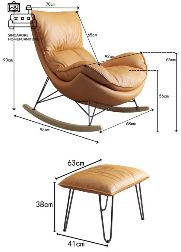Palmas Modern Rocking Chair Singapore SingaporeHomeFurniture