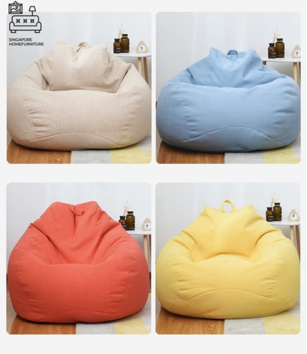 PRAGUE® Bean Bag Chair | Fun & Durable & Comfortable | FREE Cushions + Stool | 10 Colour Choices | $ - Image 5