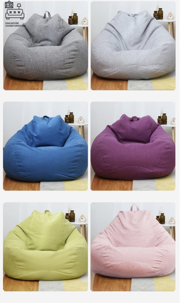 PRAGUE® Bean Bag Chair | Fun & Durable & Comfortable | FREE Cushions + Stool | 10 Colour Choices | $ - Image 4