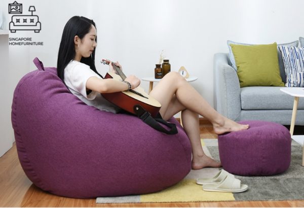 PRAGUE® Bean Bag Chair | Fun & Durable & Comfortable | FREE Cushions + Stool | 10 Colour Choices | $ - Image 12