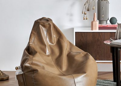Prerov Leather Bean Bag Singapore SingaporeHomeFurniture