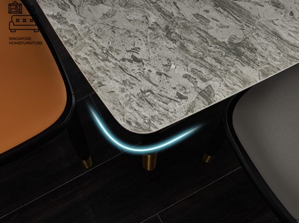 SNEEK® Marble Dining Table | Elegant, Classy, Posh 4 Colours | 4 Lengths: 1300mm, 1400mm, 1600mm, 1800mm | $$ - Image 9