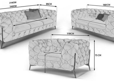 Toledo Velvet Sofa Singapore SingaporeHomeFurniture
