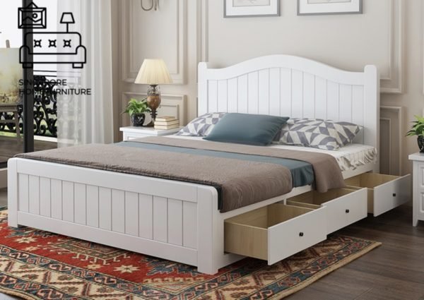 Uccle Pull Out Bed Frame Singapore Trundle Bed SingaporeHomeFurniture