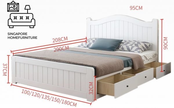 Uccle Pull Out Bed Frame Singapore Trundle Bed SingaporeHomeFurniture