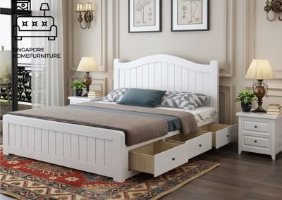 Uccle Pull Out Bed Frame Singapore Trundle Bed SingaporeHomeFurniture