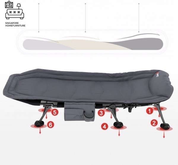VILVOORDE® Foldable Bed Frame | Folding Mechanism | Option: Mattress | $$ - Image 7