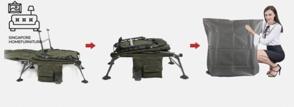 VILVOORDE® Foldable Bed Frame | Folding Mechanism | Option: Mattress | $$ - Image 6