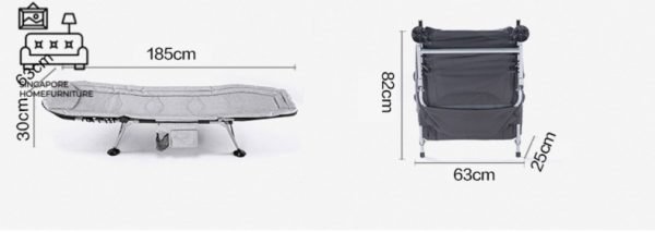 VILVOORDE® Foldable Bed Frame | Folding Mechanism | Option: Mattress | $$ - Image 5