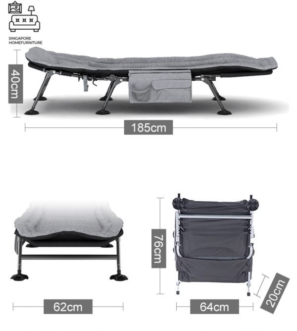 VILVOORDE® Foldable Bed Frame | Folding Mechanism | Option: Mattress | $$ - Image 4