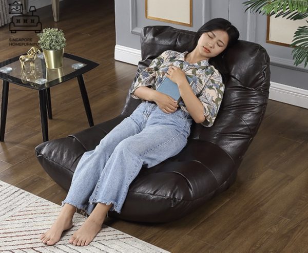 Ziln Leather Bean Bag Singapore SingaporeHomeFurniture