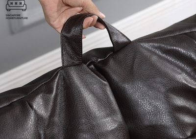 Ziln Leather Bean Bag Singapore SingaporeHomeFurniture
